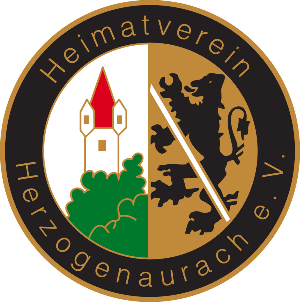 Wappen Heimatverein Herzogenaurach: Kirchturm und Löwe